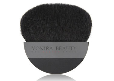 Black Half Moon Compact Makeup Blush Brush Dengan Rambut Kambing XGF