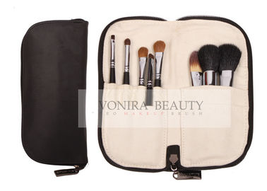 Luxe 8PCS Travel Makeup Brush Set logo pribadi dengan Pemegang Kuas Sempurna