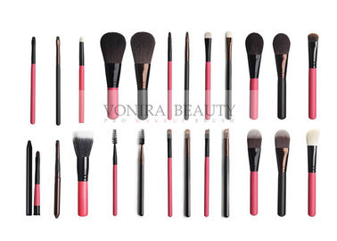 Label Pribadi Makeup Brushes Swasta 24pcs Dengan Dua Warna Untuk Memilih