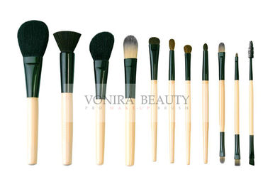 Dasar 11 Pcs Mface Makeup Brush Set dengan tiga kuas mata duel multi fungsional