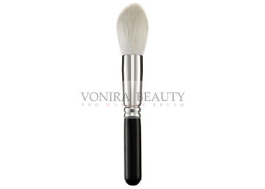 Specialist Natural Goat Hair Powder Brush , Professional Makeup Brush With Black Wood Handle