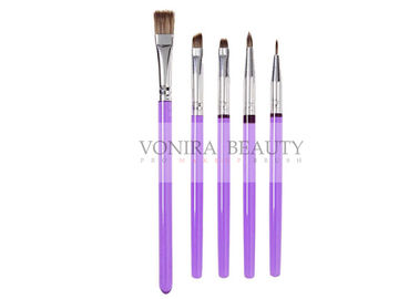 5 Pcs Dekorasi Brush Set Dengan Purple Slim Menangani Seni Koleksi Lukisan Brush Untuk Makanan
