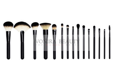 Mewah Shiny Black Kualitas Menengah Makeup Brushes Kit Kecantikan