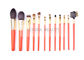 Koleksi Koleksi Makeup Brush Artist Orange Edisi Terbatas Dengan Bulu Terbaik Dan Pegangan Kayu Alam