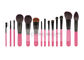 14 PCS Pink Deluxe CosmeticMakeup Brush Koleksi Dengan Bulu Alam Yang Indah