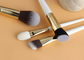 Vonira Artisan Studio 16pcs Makeup Brushes Kit Dengan Gagang Kayu Ferrule Tembaga Emas