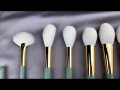 Antibacterial Natural Goat Hair Makeup Brushes Handcrafted
