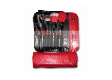 Koleksi Khusus Makeup Brush Gift Set Ukuran Mini Klasik Kancing Kancing Merah