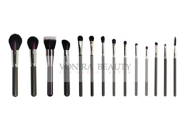 Kit Kuas Makeup 14pcs Disesuaikan Dengan Rambut Alami Untuk Pemula