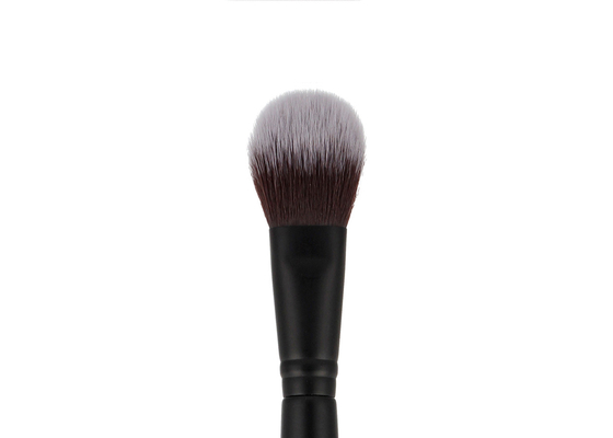 Vonira Professional Dual Ended Makeup Blush Contour Brush Dua Sisi Highlighter Bronzer Brush dengan Gagang Hitam