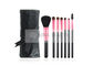 Bassic Red Makeup Brush Gift Set Untuk Aplikasi Harian Dengan Black Roller