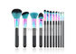 12 Piece Colorful Makeup Brushes Sintetis Untuk Penggunaan Sehari-Hari Dan Profesional
