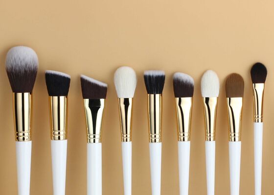 Vonira Beauty Flat Angled Contour Foundation Makeup Brush untuk aplikasi presisi & lancar