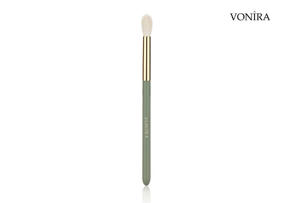 Vonira Custom Grosir Natural Putih Rambut Kambing Tapered Eye Blending Brush dengan Layanan Label Pribadi