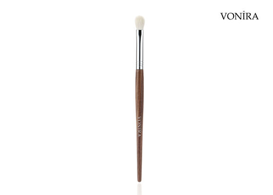 Vonira Custom Grosir Natural Putih Rambut Kambing Brown Ebony Handle Makeup Eye Lid Blending Brush