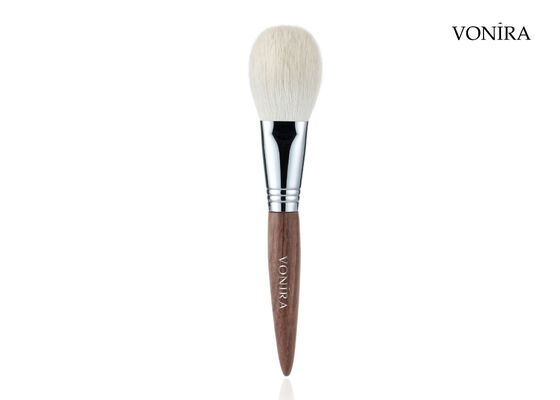 Vonira Custom Grosir Natural Putih Rambut Kambing Brown Ebony Handle Wajah Makeup Powder Bronzer Brush