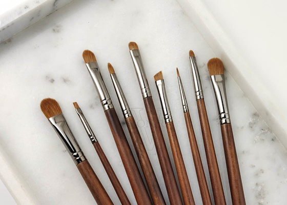Kuas Concealer Tepi Tipis Tajam Buatan Tangan Dengan Logo Kustom