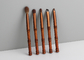 Vonira Beauty Mini Travel Bamboo Makeup Brushes Set Dengan Storage Case Set