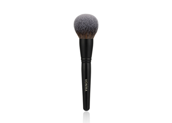 Vonira Professional Complexion Kuas Bedak Bulat Longgar Dengan Pegangan Kayu Matte Tembaga Ferrule