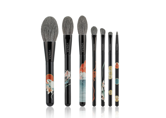 Vonira Beauty Festival Basic 7 Buah Set Hadiah Koleksi Kuas Makeup De Brochas De Maquillaje Profesional OEM ODM