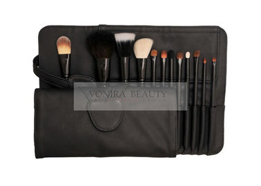 Dasar 12 PCS Kosmetik Makeup Brush Set Premium Hewan Alami & Rambut Sintetis Dengan Kasing