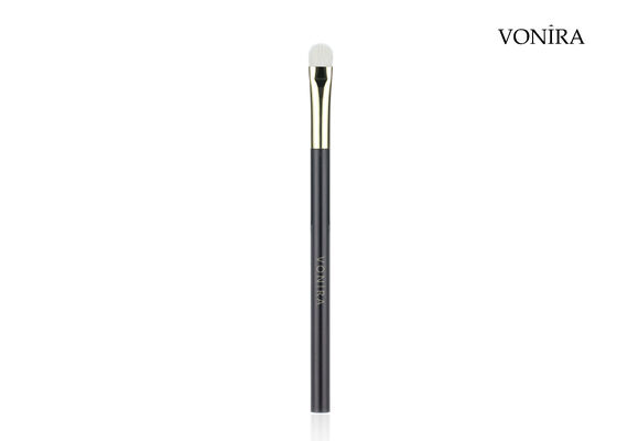 Vonira Custom Grosir Natural Putih Rambut Kambing Lempar Hitam Brown Handle Eye Shader Makeup Brush