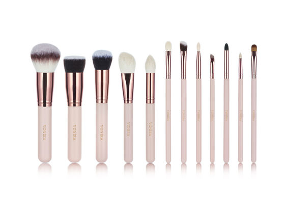 Logo Kustom Vonira Nude Pink 12pcs Set Kuas Kosmetik