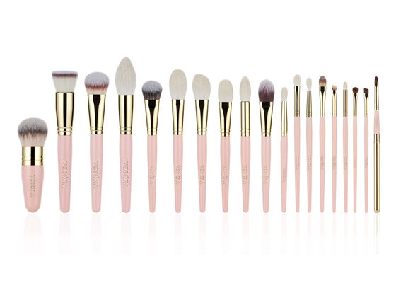 Vonira Gold Nude Pink 19 Pieces Kuas Artis Rias Rambut Alami