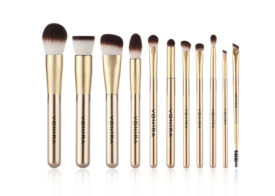Kuas Rias Sintetis Vonira Gold 11pcs Dengan Label Pribadi