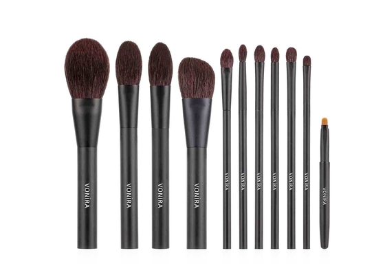 Vonira Beauty Premium Natural Hair 11 Potongan Kuas Rias Kosmetik Set OEM ODM